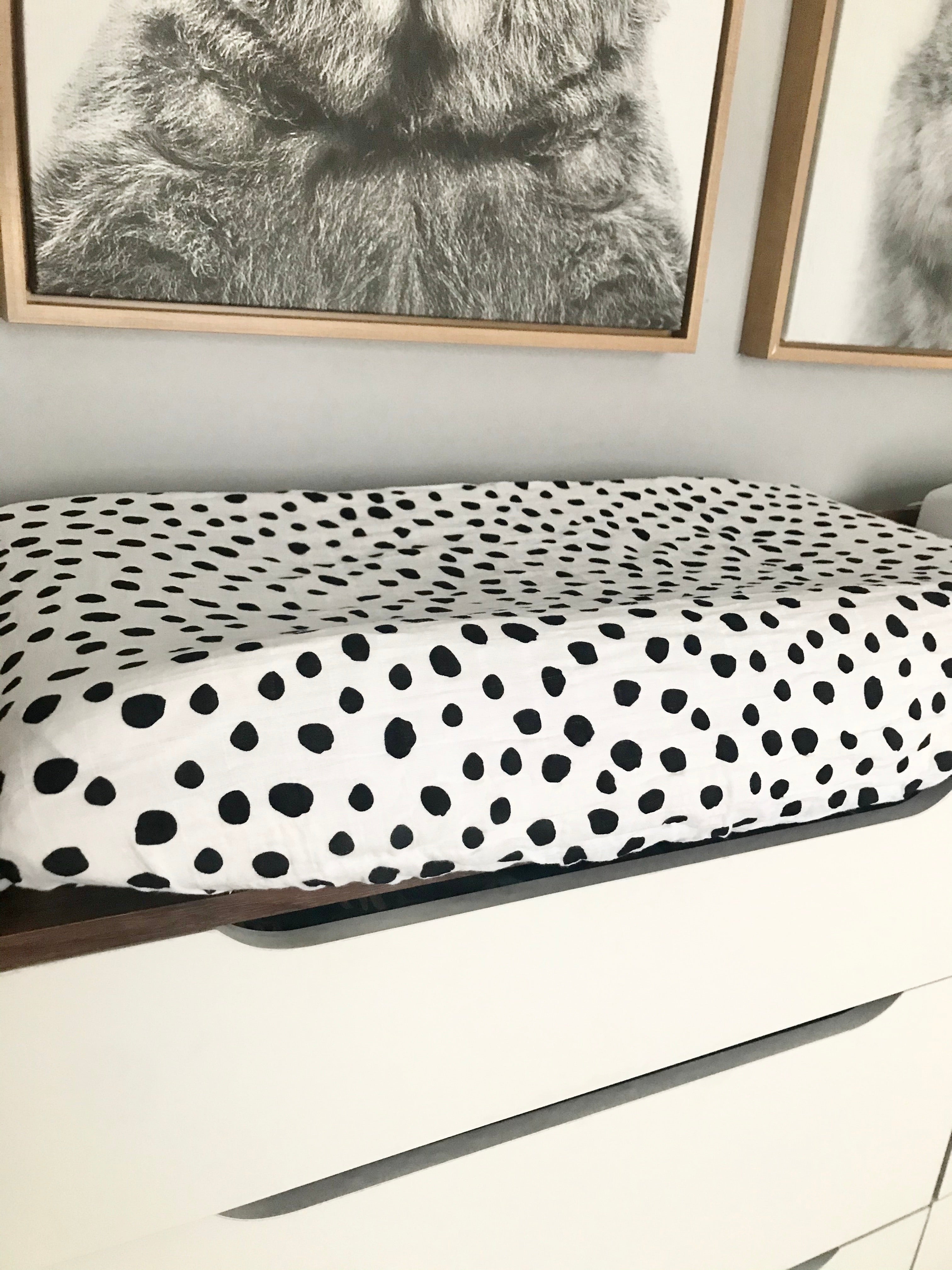 Organic changing pad cover |spots