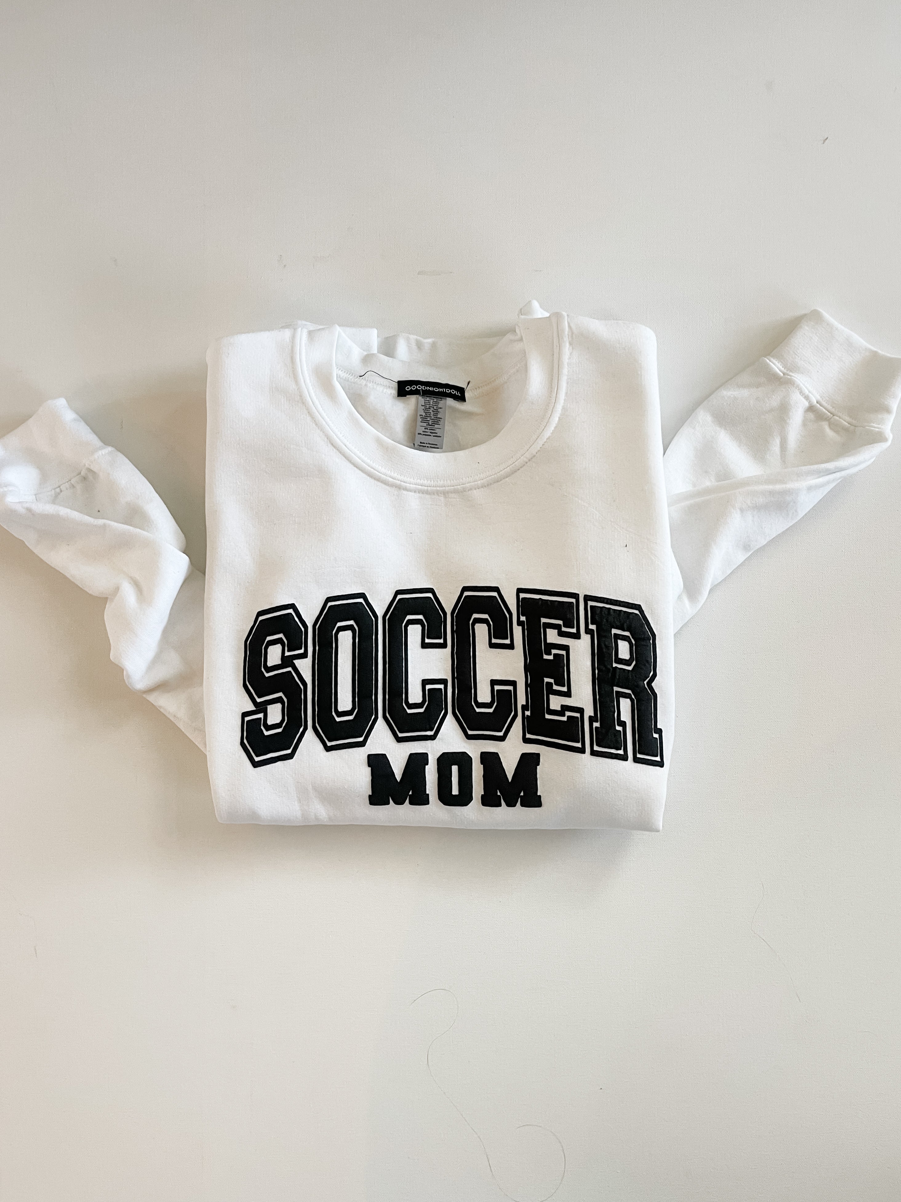 Soccer Mom raised crewneck