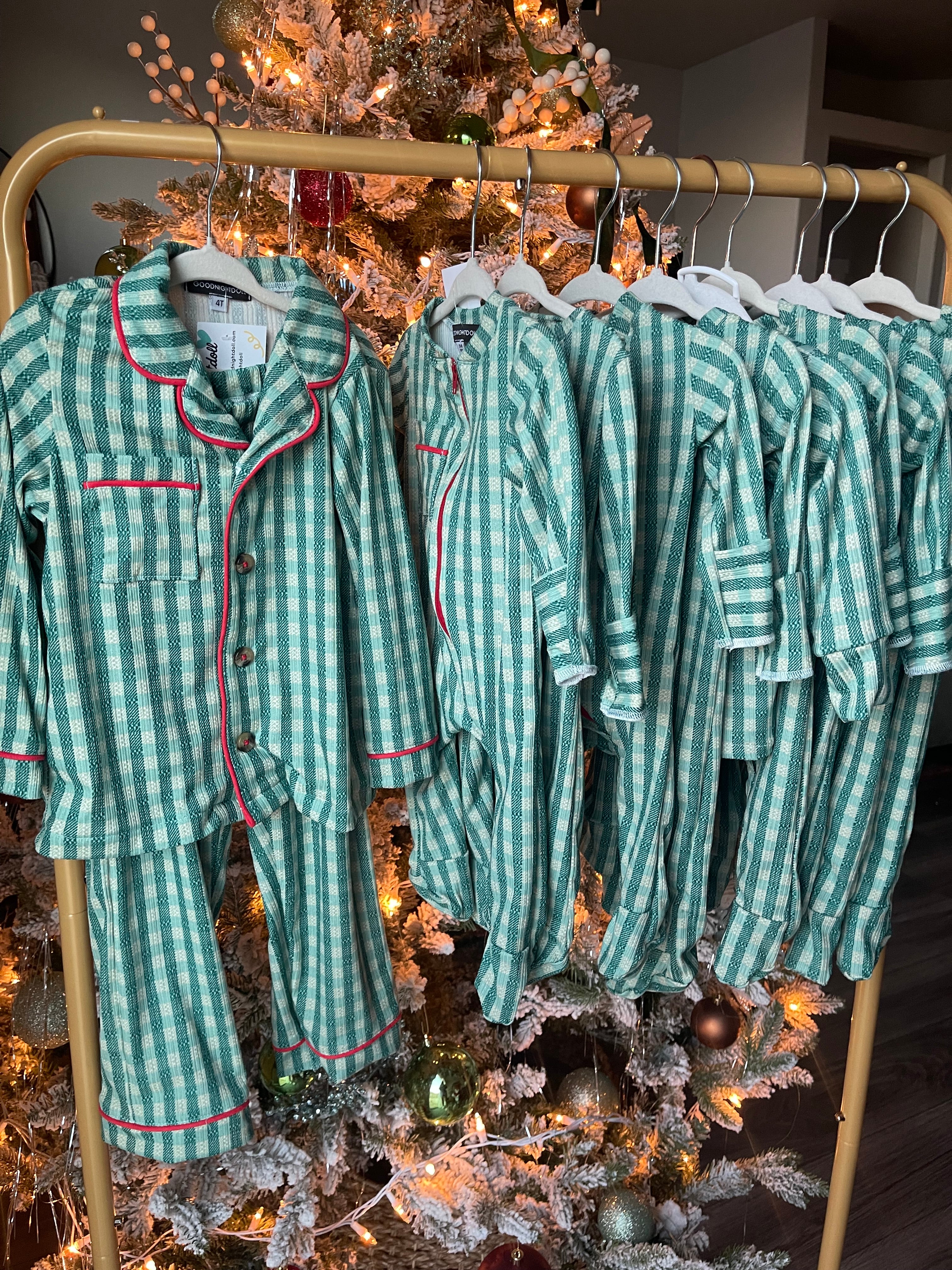 Two piece classic Christmas pajama