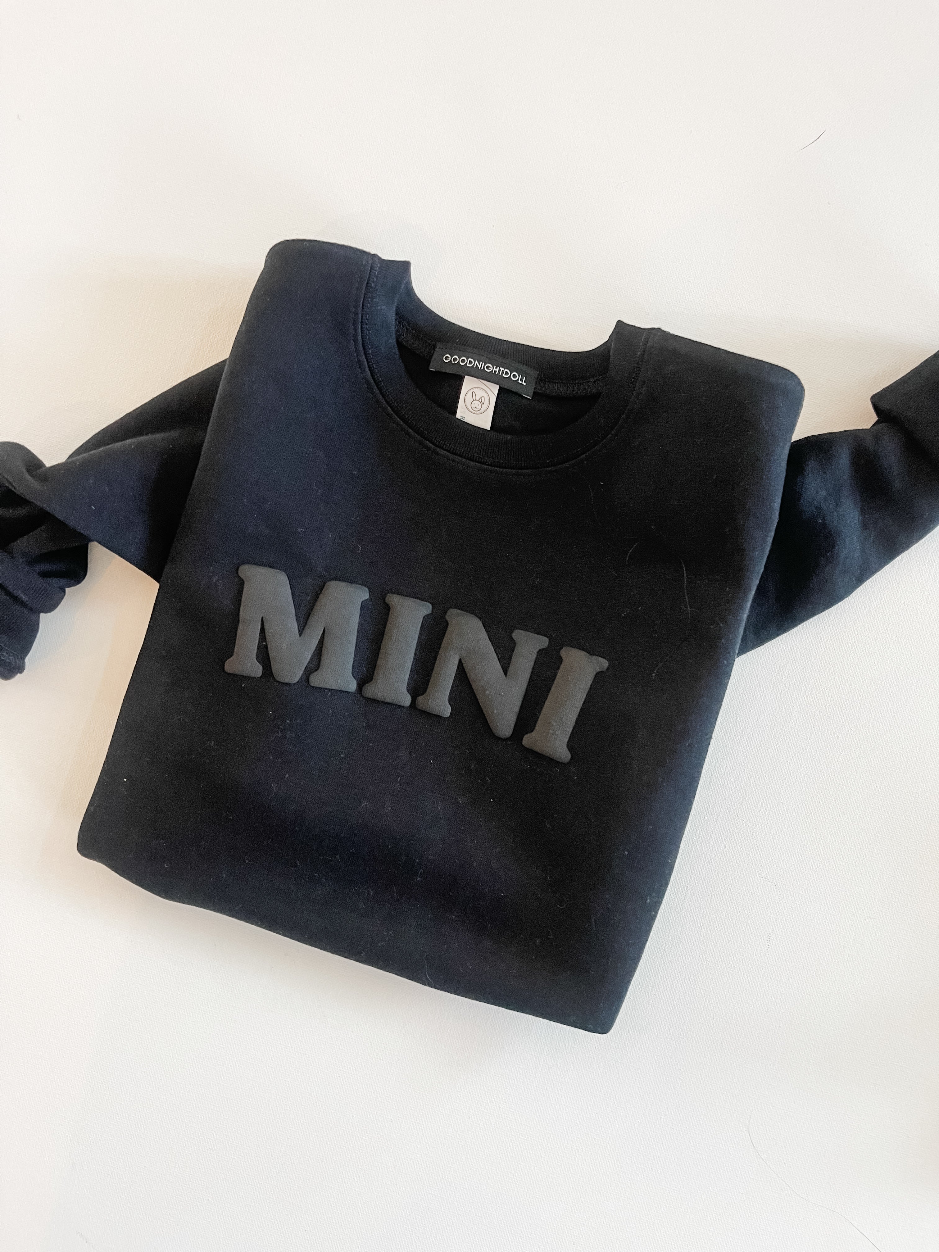 Mini crewneck sweatshirt |black