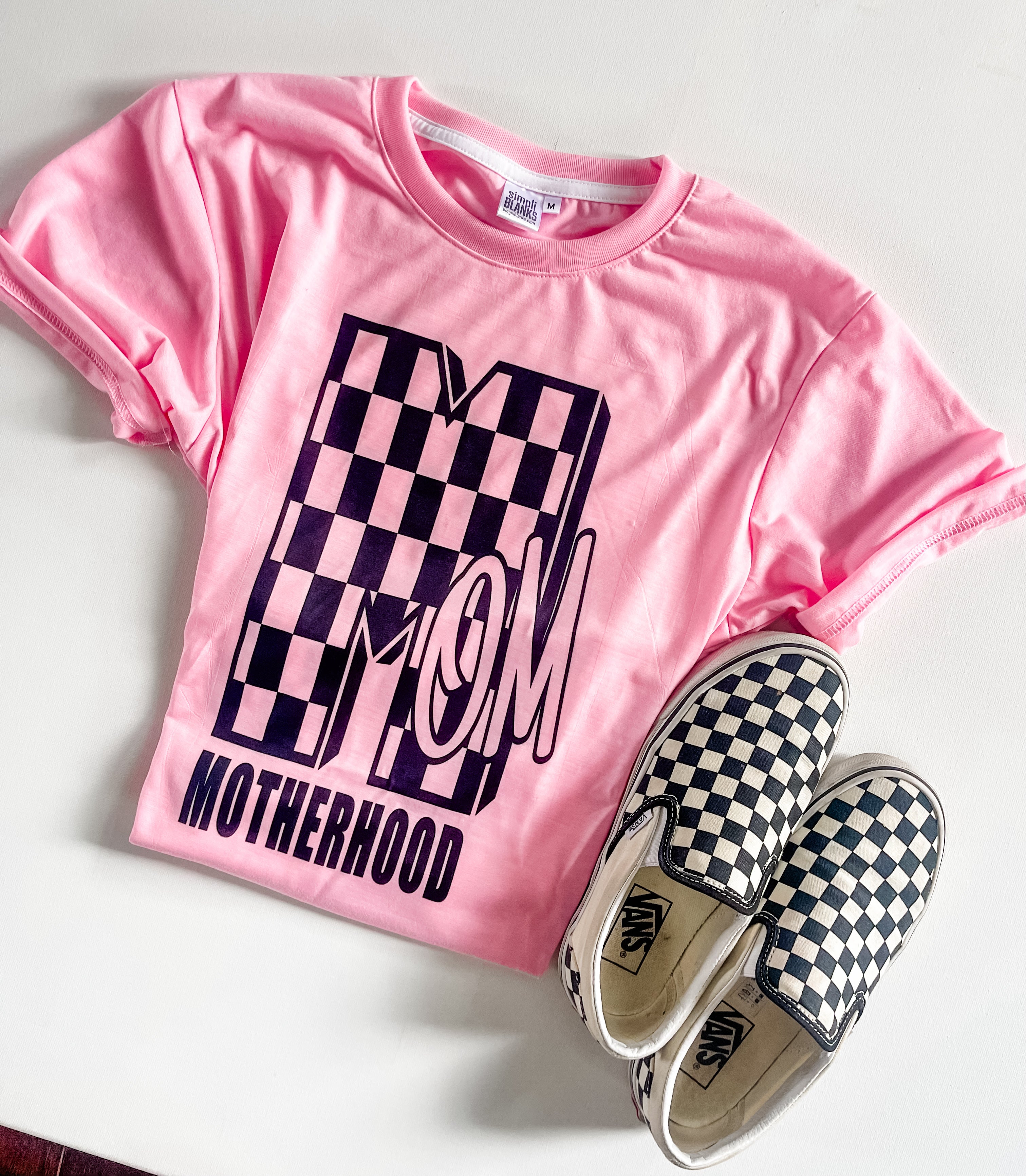 Motherhood crewneck T shirt | pink