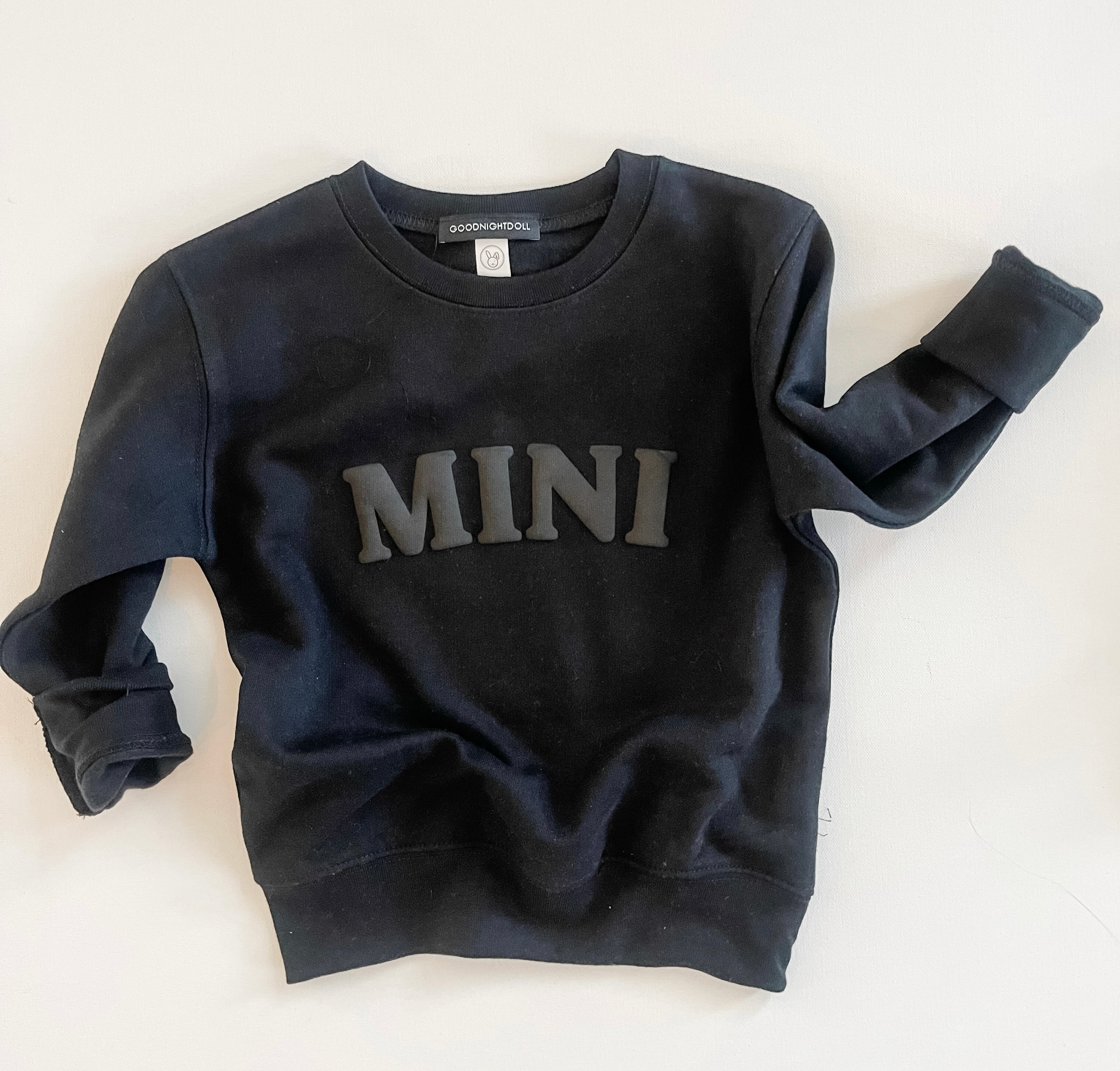 Mini crewneck sweatshirt |black