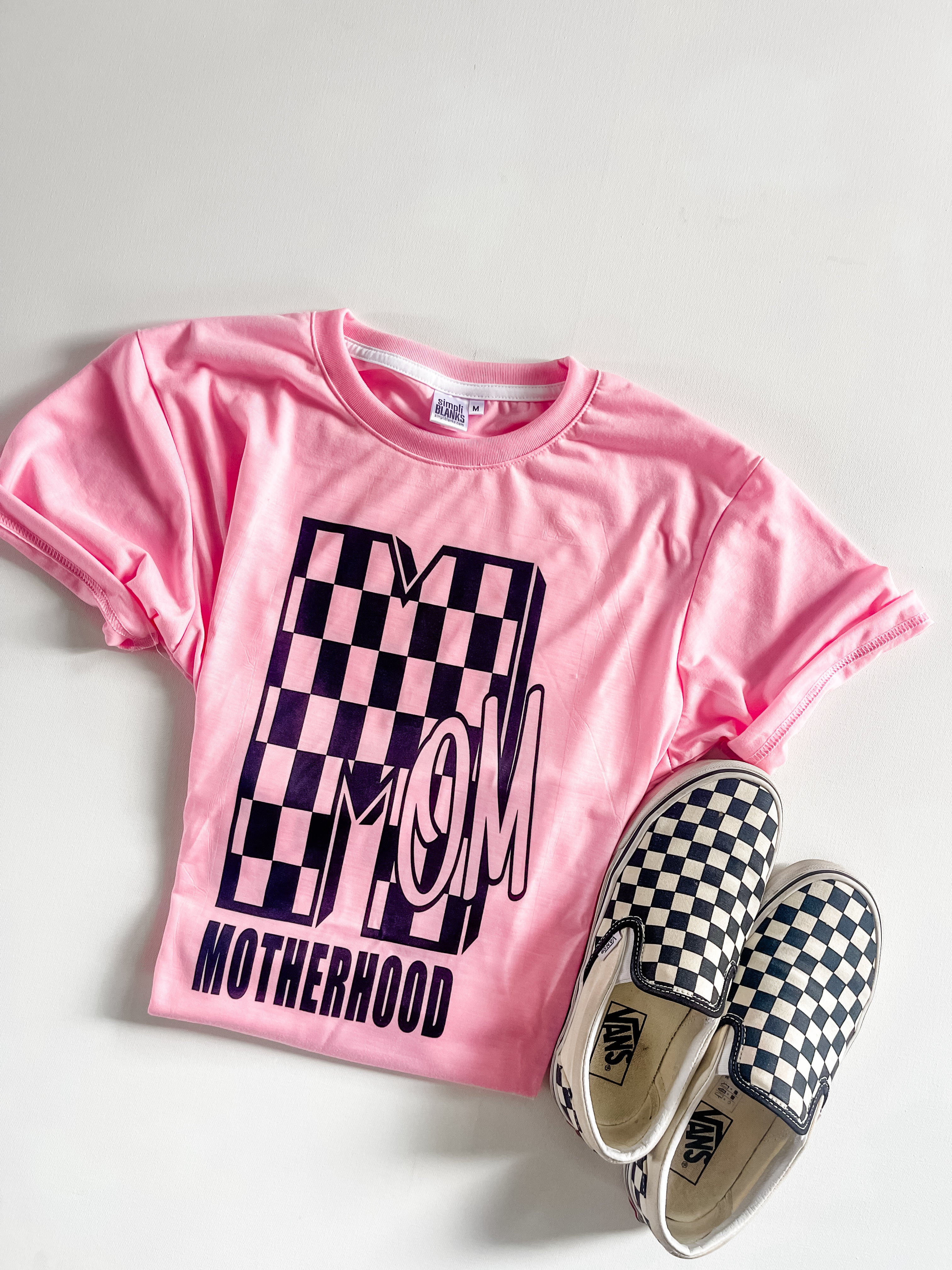Motherhood crewneck T shirt | pink