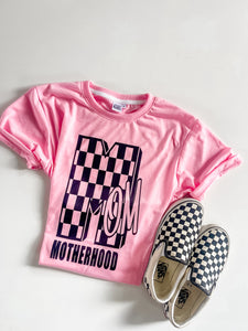 Motherhood crewneck T shirt | pink
