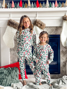 Holly Bush Christmas Pajamas