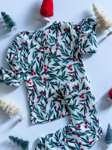 Holly Bush Christmas Pajamas