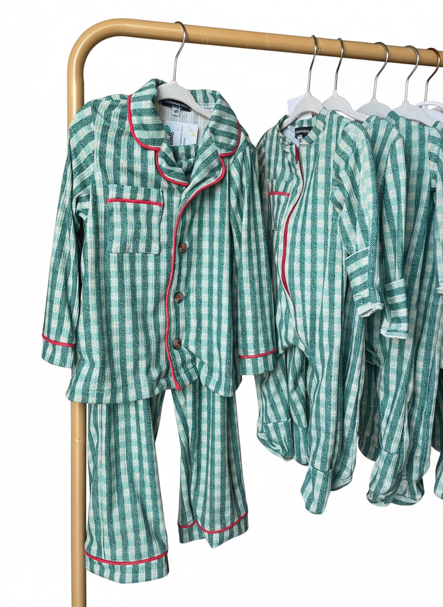 Two piece classic Christmas pajama