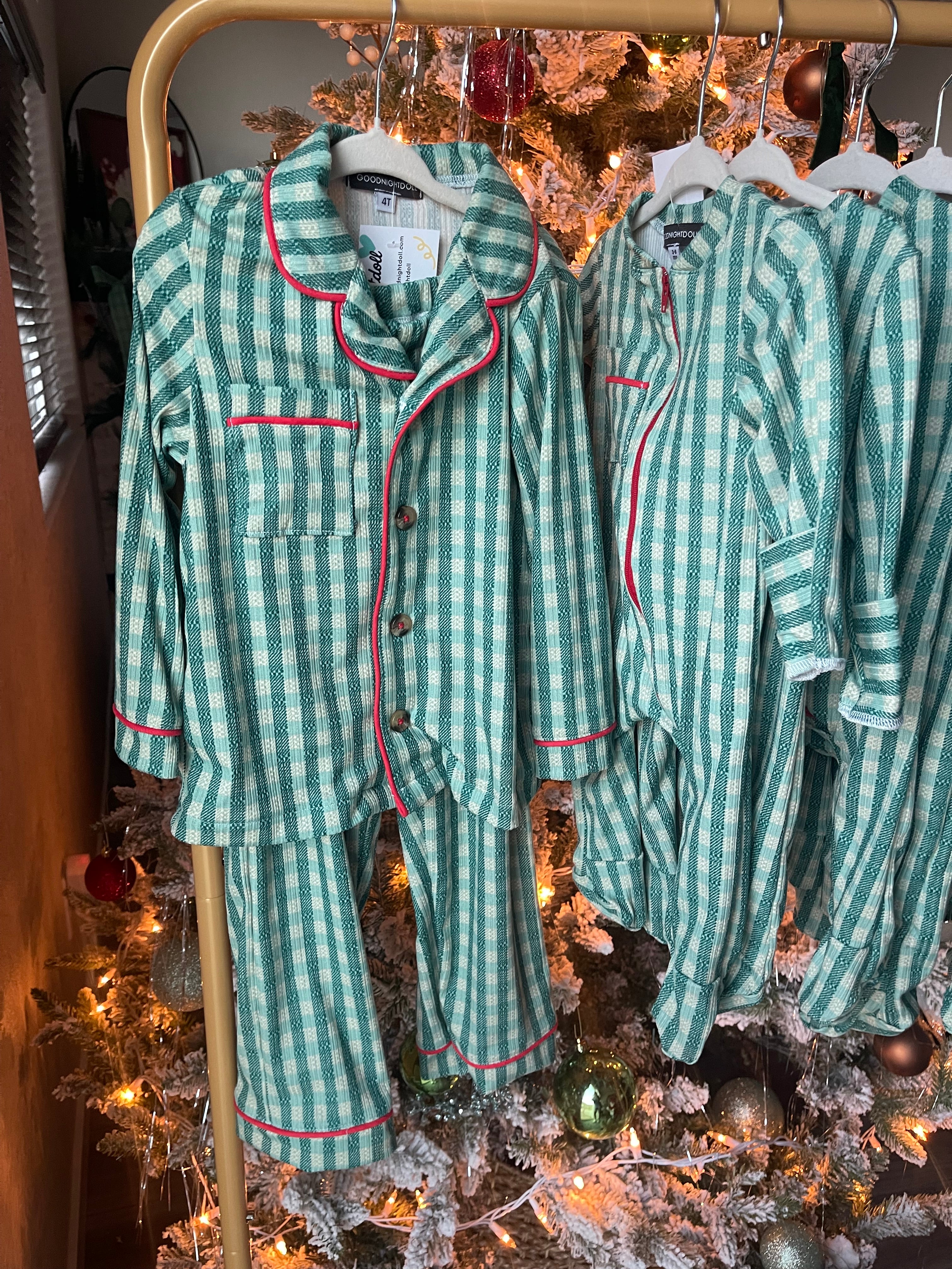 Two piece classic Christmas pajama