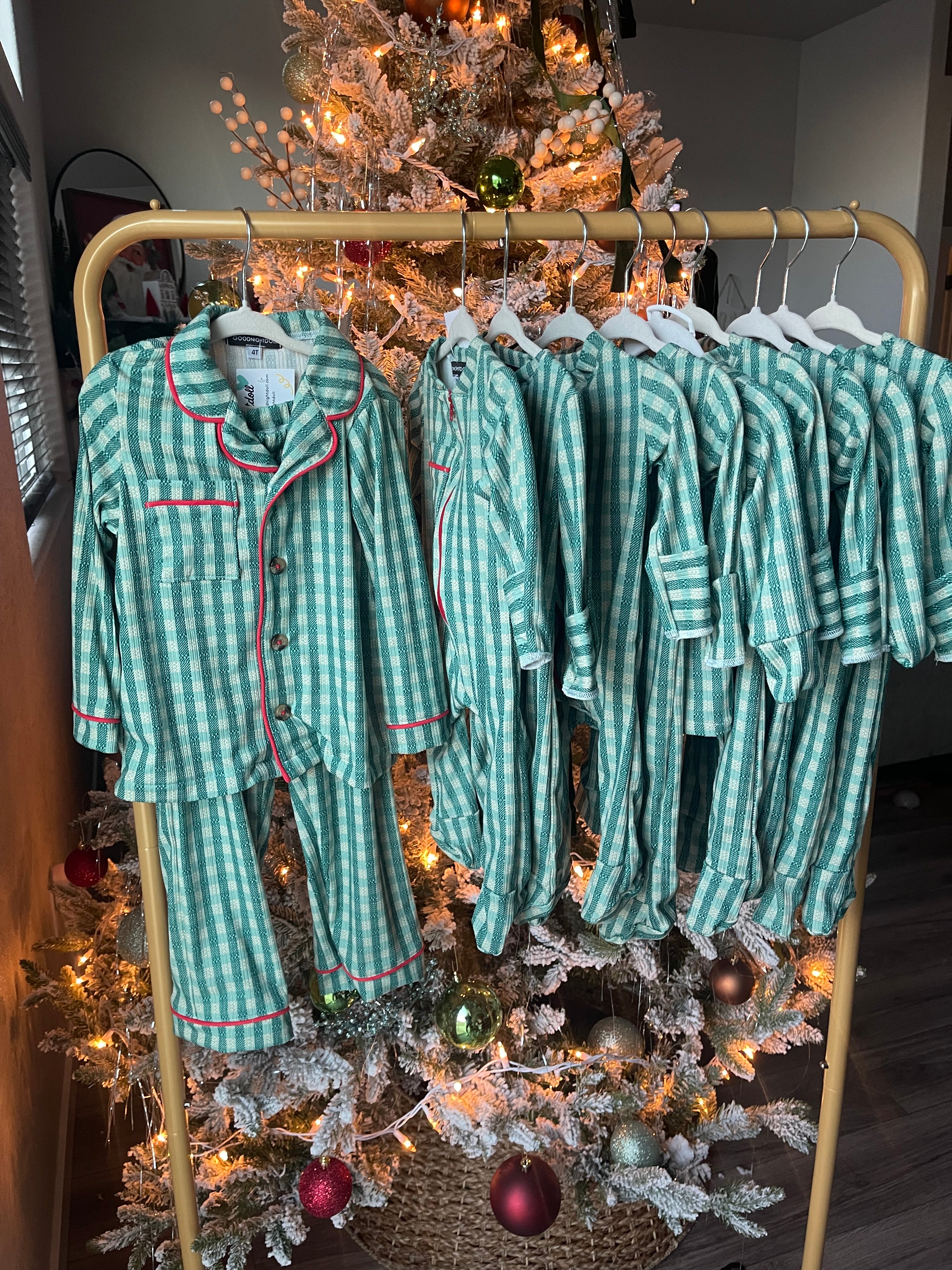 Two piece classic Christmas pajama