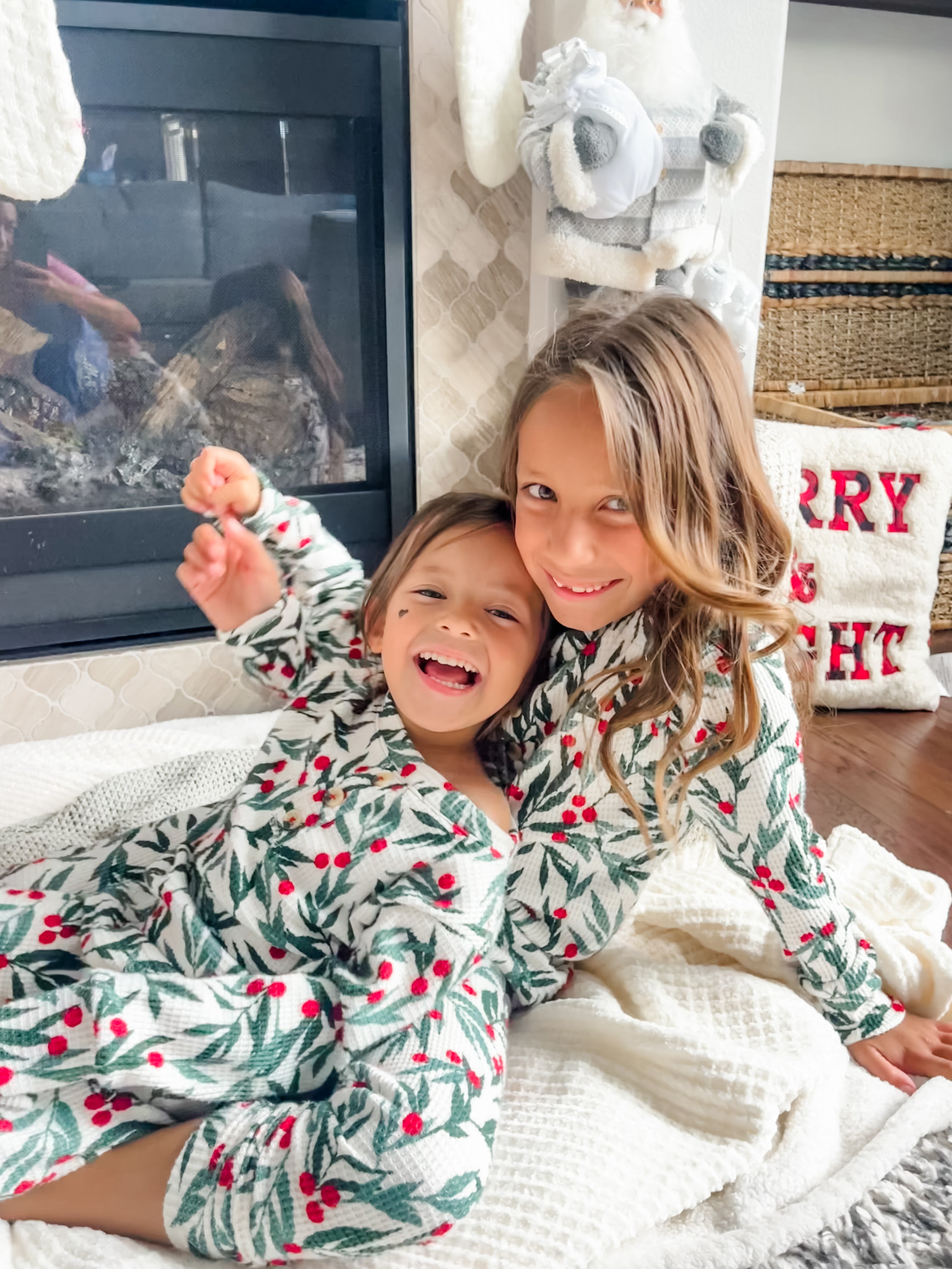 Holly Bush Christmas Pajamas