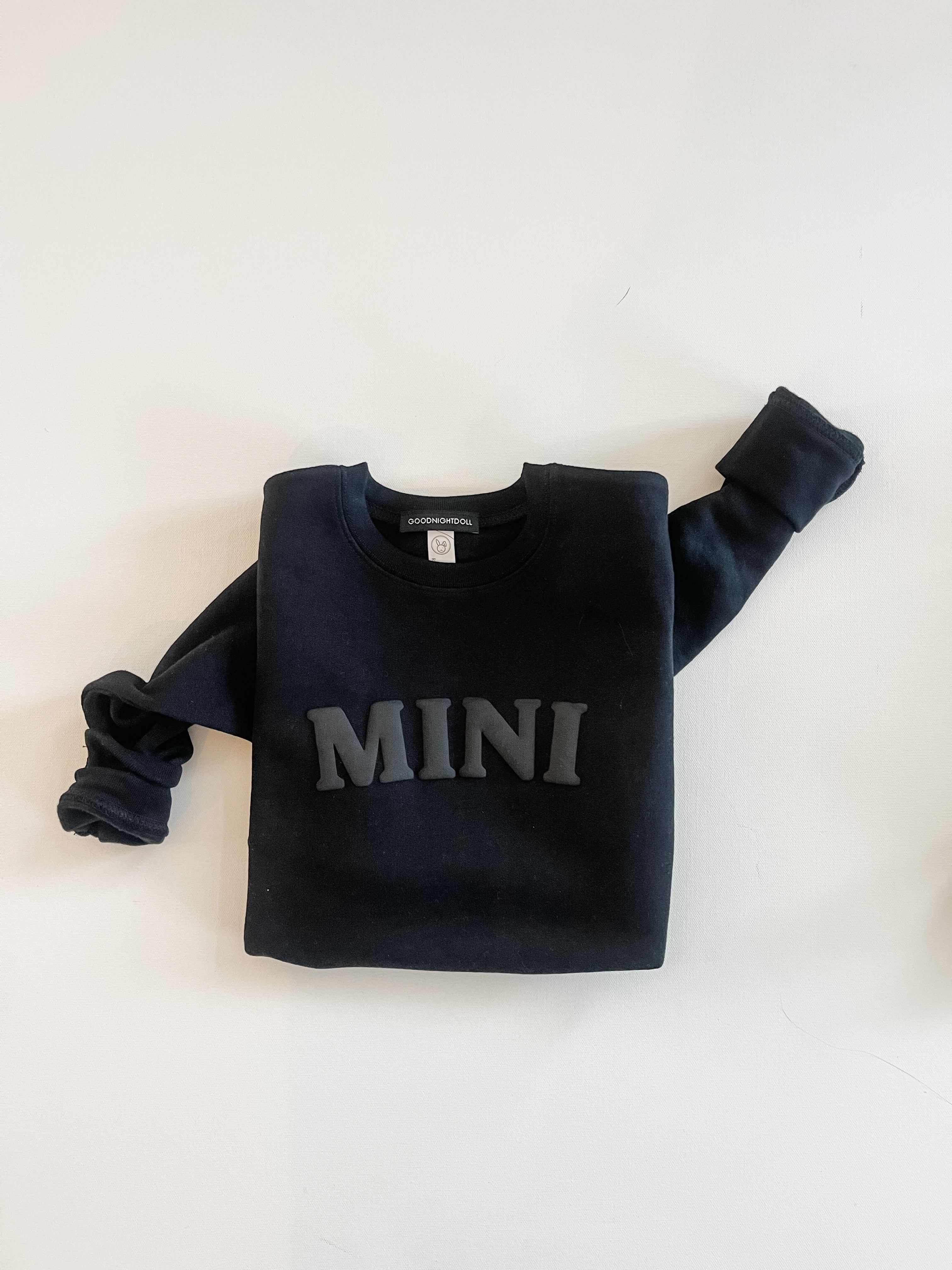 Mini crewneck sweatshirt |black