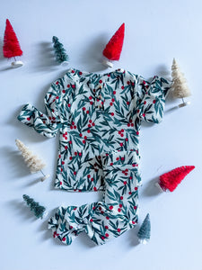 Holly Bush Christmas Pajamas
