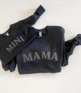Mini crewneck sweatshirt |black