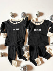 Boo Thang Halloween pajama set