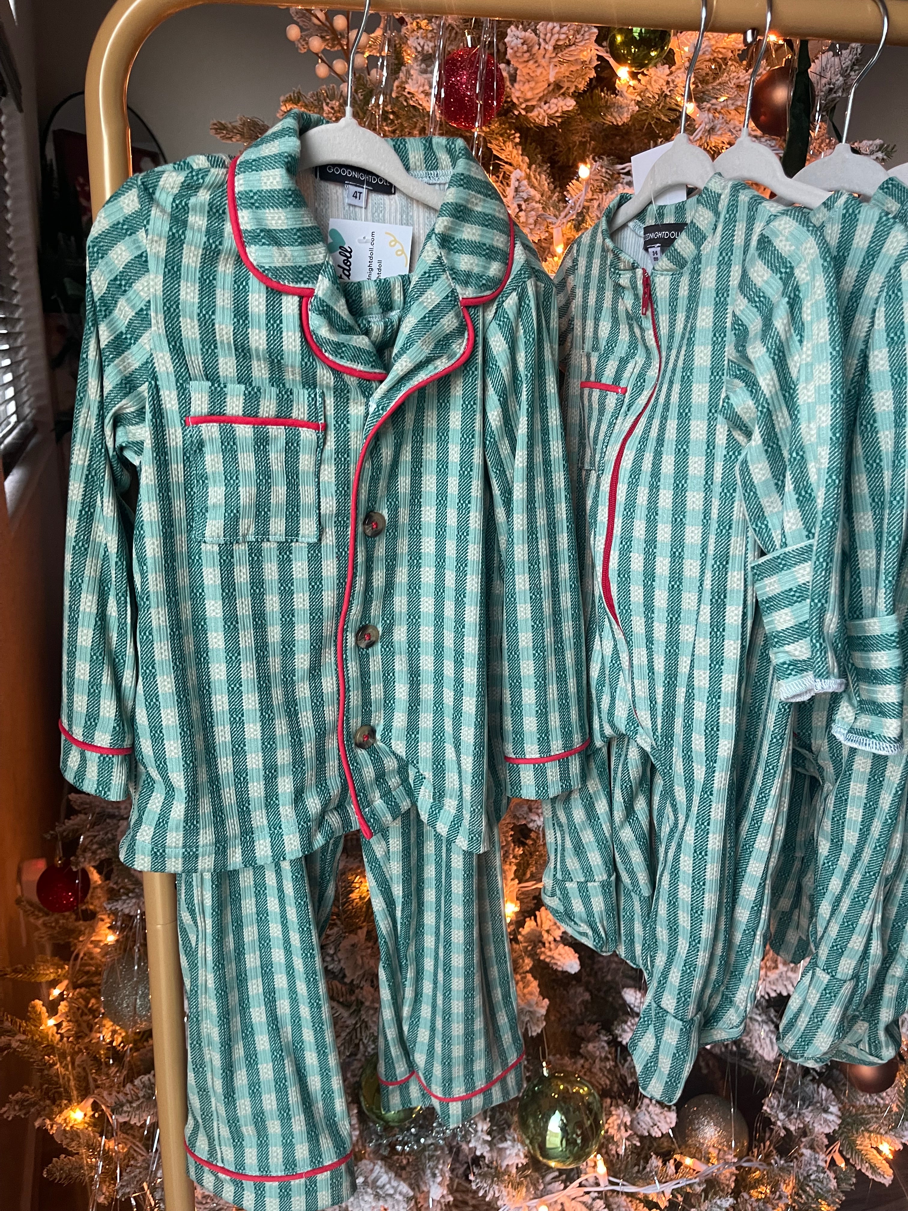 Two piece classic Christmas pajama