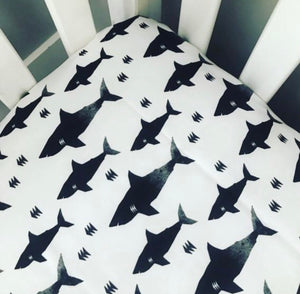 Shark crib fitted sheet best sale
