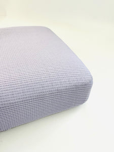 Waffle fitted crib sheet | lavender