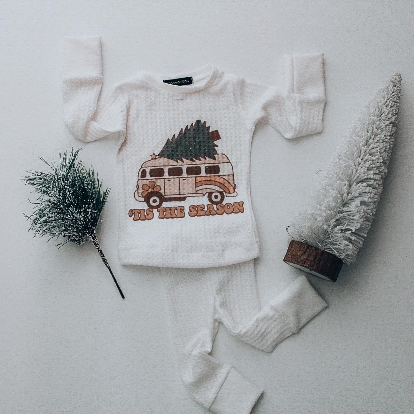 Groovy Christmas pajamas | Ivory