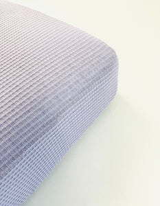 Waffle fitted crib sheet | lavender