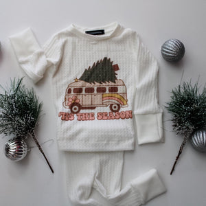 Groovy Christmas pajamas | Ivory