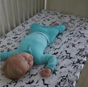 Organic Crib Sheet | Marble