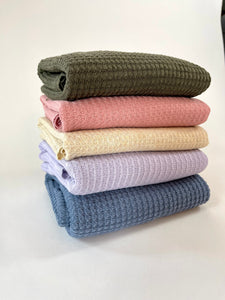Waffle knit swaddles