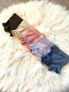 High waisted ruffle bloomers