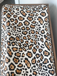 Modern cheetah changing pad cover