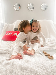 Groovy Christmas pajamas | Ivory
