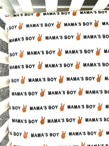 Fitted crib sheet | mama’s boy
